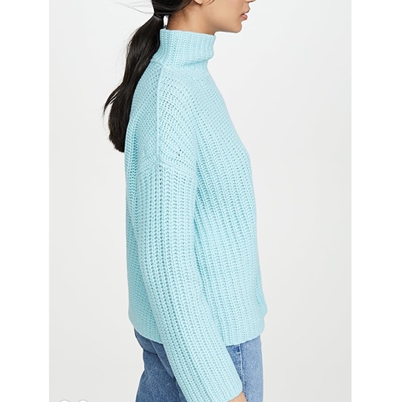 Vince Lofty Rib Aria Chunky Oversized Turtleneck Sweater - Picture 6 of 13